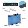 thumbnail image 5 of External 6 Channel 5.1 Audio USB Optical Sound Card Adapter for Laptop Computer,Blue, 5 of 7