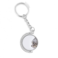 thumbnail image 1 of animal yawn cat simpol rotatable keyholder disc accessories chain clip, 1 of 3
