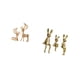thumbnail image 5 of Conjunto de esculturas artesanales coleccionables de familia europea de renos y conejos para escritorio, mesa, centro de mesa, adorno para amantes de, 5 of 8