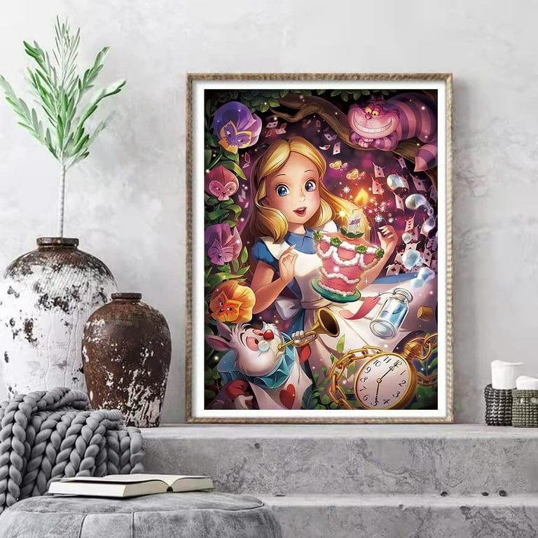 Alice in Wonderland Diamond Painting Kits for Adults,Farmhouse 5D