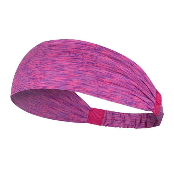 Bandas para la cabeza deportivas, elásticas, para el sudor, que absorben la humedad Rosa roja