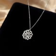 thumbnail image 1 of enjoywould Clavicle Chain Electroplating Rhinestone Two Ways Wearing Heart-shaped High Gloss Decorate Neck Ornament Transform Luxury Four Leaf Clover Pendant Necklace for Dating, 1 of 5