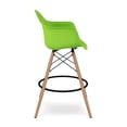 thumbnail image 4 of Aron Living Pyramid 28" Plastic Counter Stools with Arms in Green (Set of 2), 4 of 7