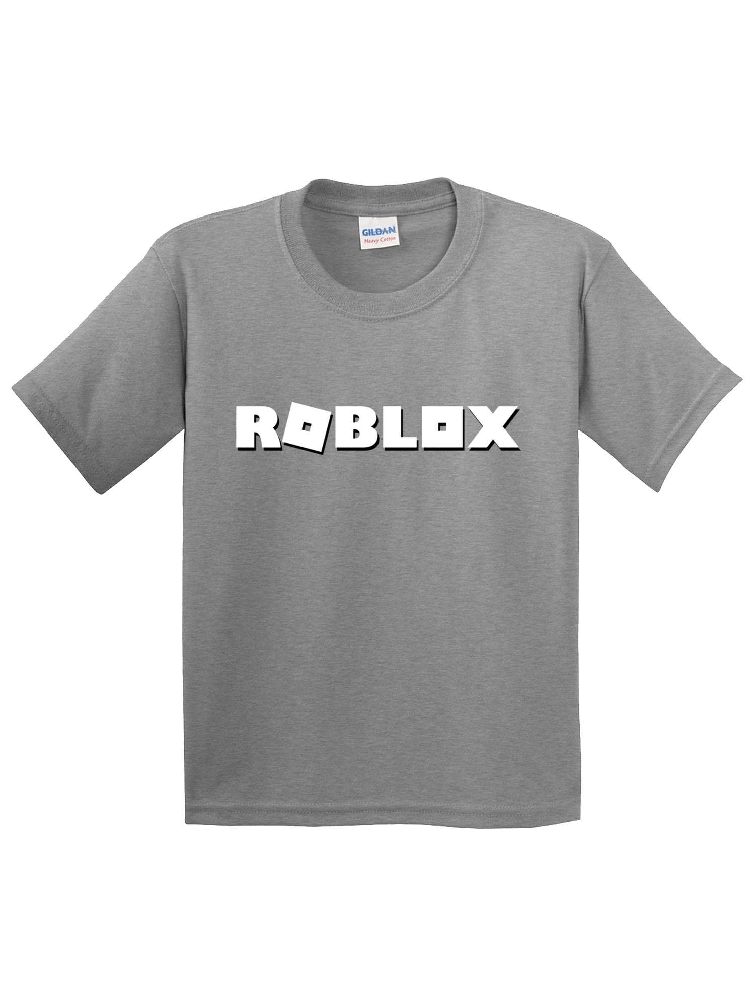 New Way New Way 923 Youth T Shirt Roblox Logo Game Accent Xl Heather Grey Walmart Com