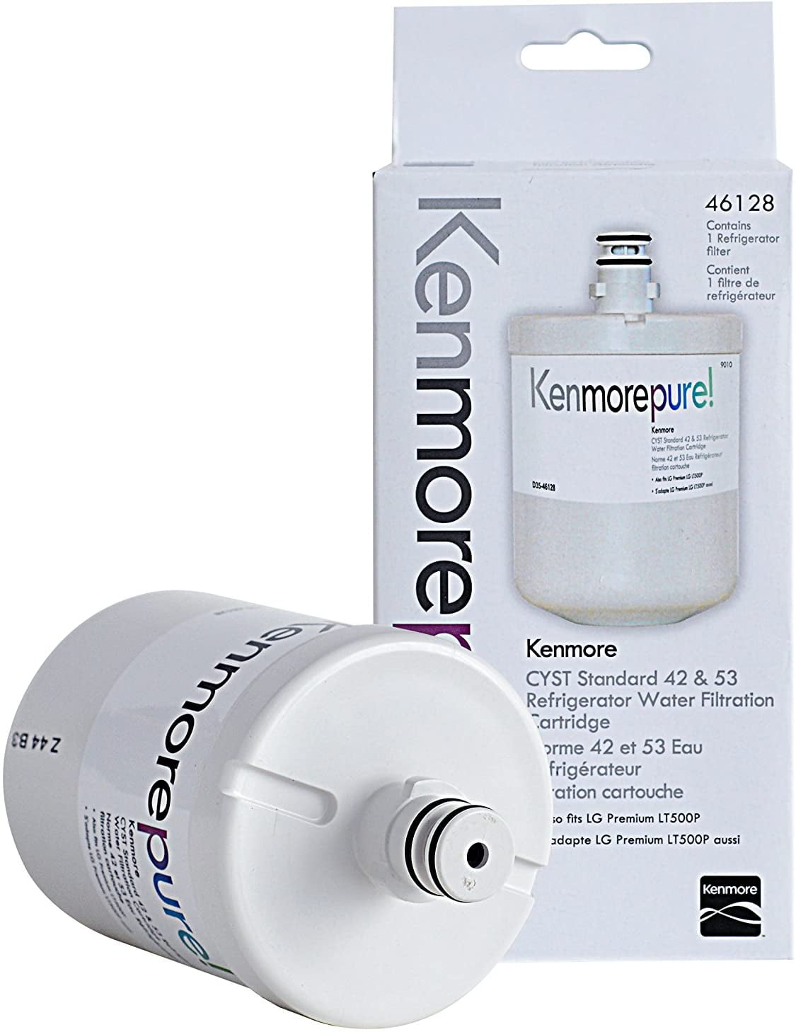 Kenmore 46128 Refrigerator Water & Ice Filter. Cyst, Standard 42 & 53