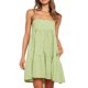 thumbnail image 2 of Vestido de Camisa Cuadrada para las Mujeres A-Línea Correas de Hombro Mini con Borde de Volantes, Vestido de Bolsillo Lateral Casual para Primavera Verano Otoño Diario Y Fiesta, 2 of 8