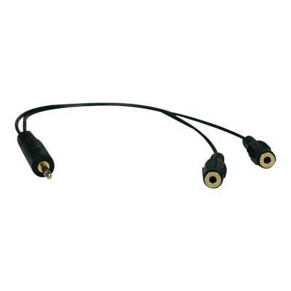 Tripp Lite 1ft Mini Stereo Dubbing Cable Y 3.5mm M to 2xF (P313-001)