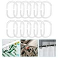 thumbnail image 4 of 12 ganchos transparentes para cortina de ducha, anillo para cortina de baño, 4 of 8