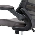 thumbnail image 6 of Modway Attainment Vinyl Drafting Chair in Brown, 6 of 14