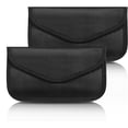 thumbnail image 1 of RFID Blocking Faraday Pouches for Larger Devices, Stylish Design Privacy Protection Anti-Tracking &amp; Anti-Hacking Pouch for Cell Phone &amp; Car Key Fob, High-Shielding Fabric, 1 of 5