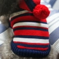 thumbnail image 5 of SPRING PARK Pet Dog Stripe Design Dog Wool Blend Sweater with Ball Puppy Cat Knitwear, 5 of 6