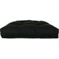 thumbnail image 2 of Everything Comfy Black Indoor / Outdoor Seat Cushion Patio D Cushion 20" x 20", 2 Tie Backs, 2 of 4