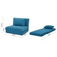 thumbnail image 6 of A&D Home Santa Polyester Futon Convertible Chair, Blue, 6 of 9