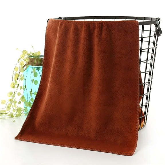 AUQ Polyester Bath Towels,Coffee