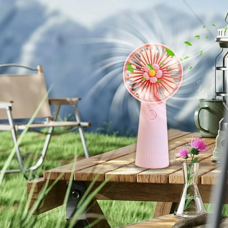 

Qiopertar 10 Days of Cleaning Mini Portable Fan Silent Powerful Handheld Fan Cute Design 3 Speed Small Desk Fan With Base Lightweight USB Rechargeable Fan Savings!