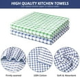 thumbnail image 4 of ACDANC 12 Pack Dish Rags for Washing Dishes,100% Cotton Soft Absorbent Quick Drying Dish Cloths for Kitchen,Cleaning Rags - 11 x 11In, 4 of 7