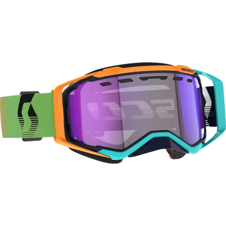 Scott Prospect Snow Cross LS Goggle Blue/Orange w/Light Sensitive Blue Lens