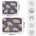 thumbnail image 4 of Funny Capybara Strawberry Prints Drying Dish Mat Quick Drying Absorbent Soft Durable for Kitchen 16" x 18", 4 of 10