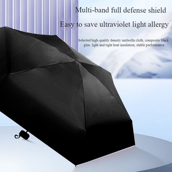 Parapluie de Soleil Pliant pour l'Extérieur / Cadre en Aluminium Léger, Abri de Plage Portable contre le Vent pour Tous les Âges