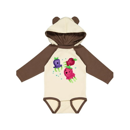 

Inktastic Raspberry and Blackberry Jellyfish-cute and fun Gift Baby Boy or Baby Girl Long Sleeve Bodysuit