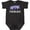 Black Leopard, variant on Colorado Columbine Flowers Boys or Girls Baby Bodysuit