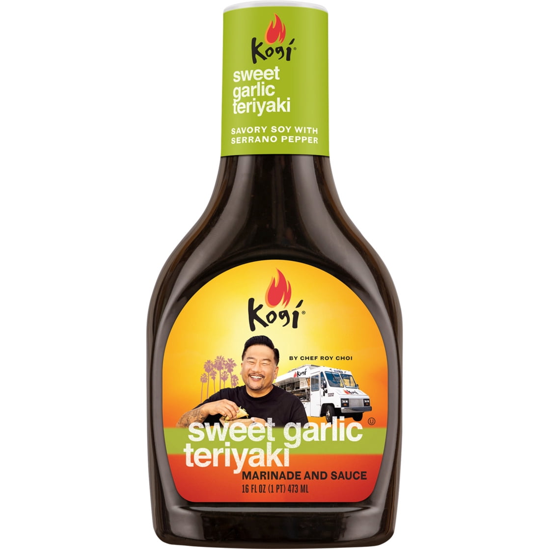 (2 pack) Kogi Sweet Garlic Teriyaki Marinade and Sauce 16 fl oz