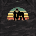 thumbnail image 4 of Inktastic Gorilla Retro Sunset Jungle Animal Boys or Girls Baby Bodysuit, 4 of 5