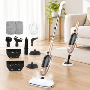 Steam Mop 11-in-1 Handheld Detachable Adjustablener Rose
