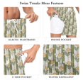 thumbnail image 5 of FORMRS Mens Swim Trunks Mesh Liner Quick Dry Casual Beach Board Shorts with Pockets, Sizes S-2XL, Olive Green Flowers, 5 of 9
