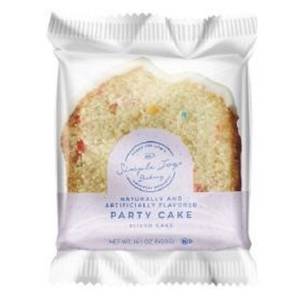 Simple Joys Bakery Iced Party Sliced Loaf Cake 20 per case