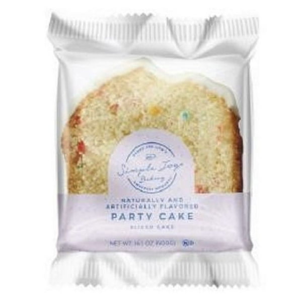 Simple Joys Bakery Iced Party Sliced Loaf Cake 20 per case