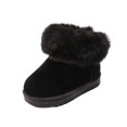 thumbnail image 2 of Hinvhai Boys Girls Snow Boots Warm Fleece Non-Slip Outdoor Winter Shoes for Toddler/Little Kid Black 11(26), 2 of 9