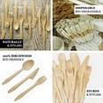 thumbnail image 4 of Efavormart 100 Pcs - Environmentally Friendly Disposable 6" Birch Wood Dinnerware Throw Away Green Party Spoons, 4 of 11