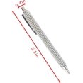 thumbnail image 4 of 3 Stylos Bille En Mtal Avec Diamants En Cristal Tincelant (argent) Avec Recharge D'encre Noire De 0,7 Mm, Stylo Clic, Fournitures De Bureau Pour, 4 of 5
