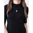 thumbnail image 2 of COAI Magatama Rose Quartz Stone Crystal Pendant Necklace for Women, 2 of 4