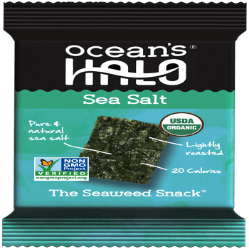 Ocean's Halo, 1pk Seaweed Snack, Sea Salt,  Vegan Keto Chips