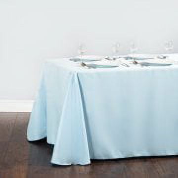 90 x 132 in. Rectangular Polyester Tablecloth Baby Blue