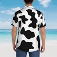 thumbnail image 4 of Fotbe Milk Cow Camisa Hawaiana para Hombre Unisex – Camisa Casual de Verano con Botones de Manga Corta de Algodón y Lino,3X-Large, 4 of 7