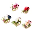 thumbnail image 3 of 5pcs Multicolor Wrist Corsages Hand Flowers Decor Women Elegent Floral Bracelets for Wedding Prom Party, 3 of 8