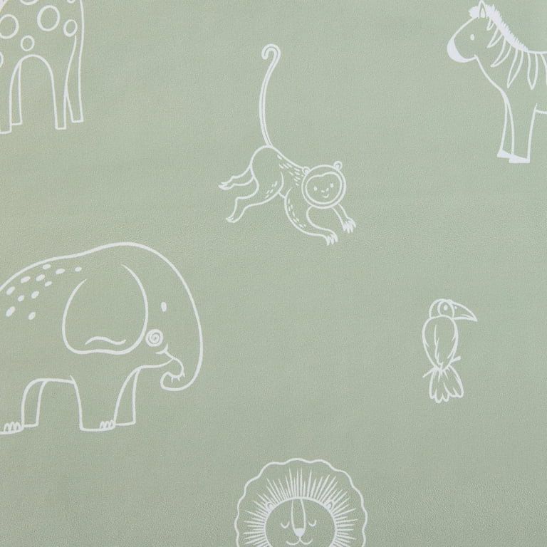 Ecologee Sage Safari Kids Blackout Curtain Panel, 84" photo 7