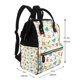 thumbnail image 2 of Disketp Dinosaur Mochila de Pañales de Gran Capacidad con Múltiples Bolsillos, Mochila de Viaje Multifuncional para Bebé, Unisex, Moderna y Resistente, 2 of 6