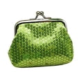 thumbnail image 1 of AMERTEER Mode Femmes Paillettes Boucle Mini Porte-Monnaie Pochette Portefeuille Pratique Sac, 1 of 8