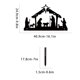 thumbnail image 3 of Adornos de Metal onlyliua para El Hogar Nochebuena Siluetas de Hierro Forjado, 3 of 4