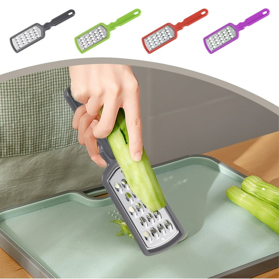 Fufafayo under $5 3Pcs Cheese Grater, Cheese Grater, Handheld Grater with Soft Handle for Kitchen, Stainless Steel Cheese Shredder for Spices, Lemon Zester Tool for Ginger Vegetables