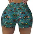 thumbnail image 2 of Picia skull black cats in mexican Printed Workout Shorts for Women Seamless Scrunch Butt Lifting High Waisted Yoga Gym Booty Running Moisture-wicking Short Pants-Large, 2 of 8