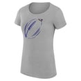 thumbnail image 2 of Women's G-III 4Her by Carl Banks  Heather Gray Baltimore Ravens Super-Slim Fit Lightweight Subtle Football T-Shirt, 2 of 3