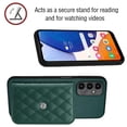 thumbnail image 4 of Allytech Galaxy A24 Wallet Case with Shoulder Strap, Luxury PU Leather RFID Blocking Protectve Anti-Scratch Bumper Cards Slots Magnetic Closure Phone Case Cover for Samsung Galaxy A24, Green, 4 of 9