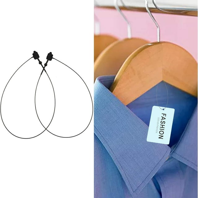 HUGFEGWE 5000pcs/box Tag Pin Swing Ticket Snap Fastener Hangtags Lanyard Hanging Rope Tag Line for Garment Ta CJB91-62830