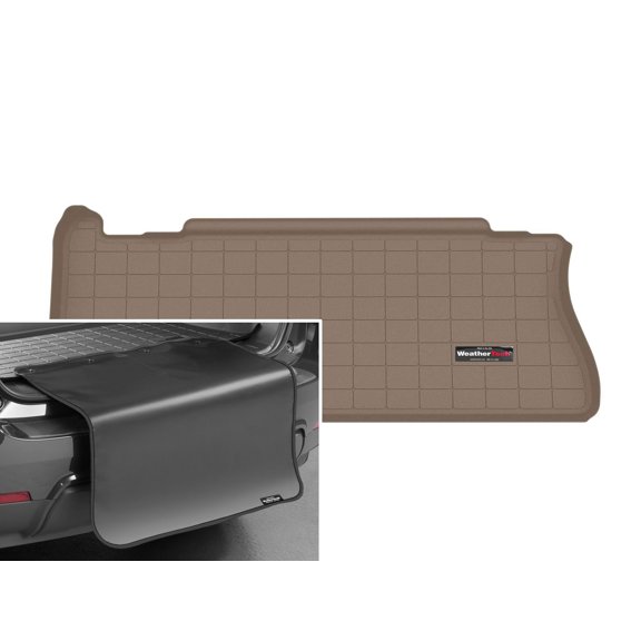 WeatherTech Cargo Trunk Liner with Bumper Protector compatible with 2021-2025 Toyota Sienna - Behind 3rd Row w/ Bumper Protector, Tan