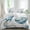 White, variant on Light Blue Space Rocket Set of 4 Bedding Quilt Covers, Modena Abstract Universe Planet 4-Piece Bed Sheet Set with Extra Soft Bed Sheets Quilt Cover Pillowcase, Twin